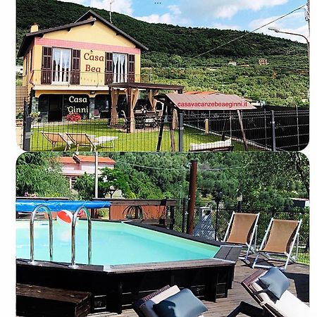 Casa Ginni Con Piscina E Giardino Caravonica Bagian luar foto